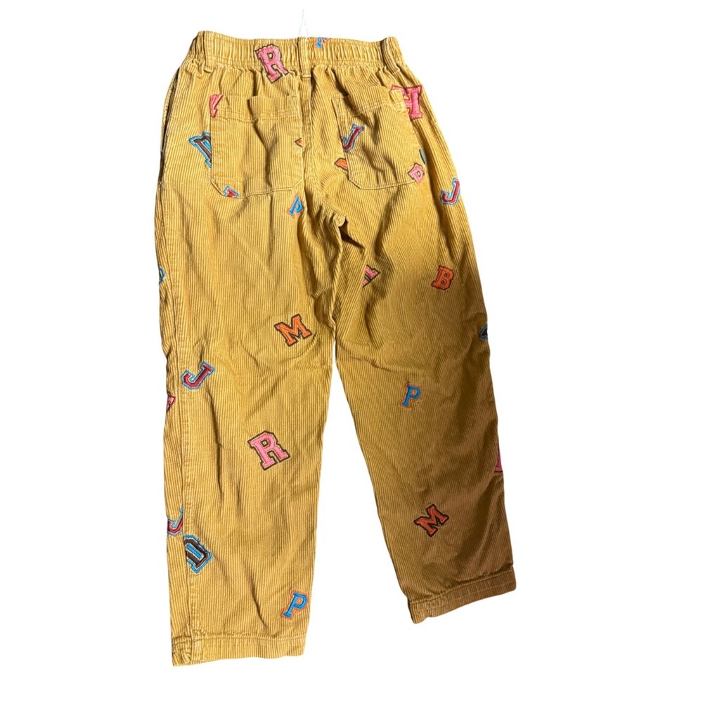 Urban Outfitters Corduroy Alphabet Embroidered Pants Women's Small - Picture 5 of 6